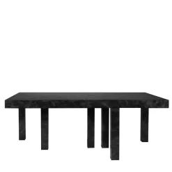 Tavolo touch a sei gambe nero di Fabrizio Contaldo