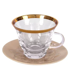 TAZZA DA CAPPUCCINO PAVONE - BEIGE