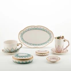 Tazza e piattino da tè Leaves