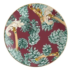 The Big White Set di 2 piatti dessert in porcellana con pigne #3