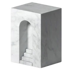 The Village - Utopia Scultura in bianco di Carrara di Elisa Ossino