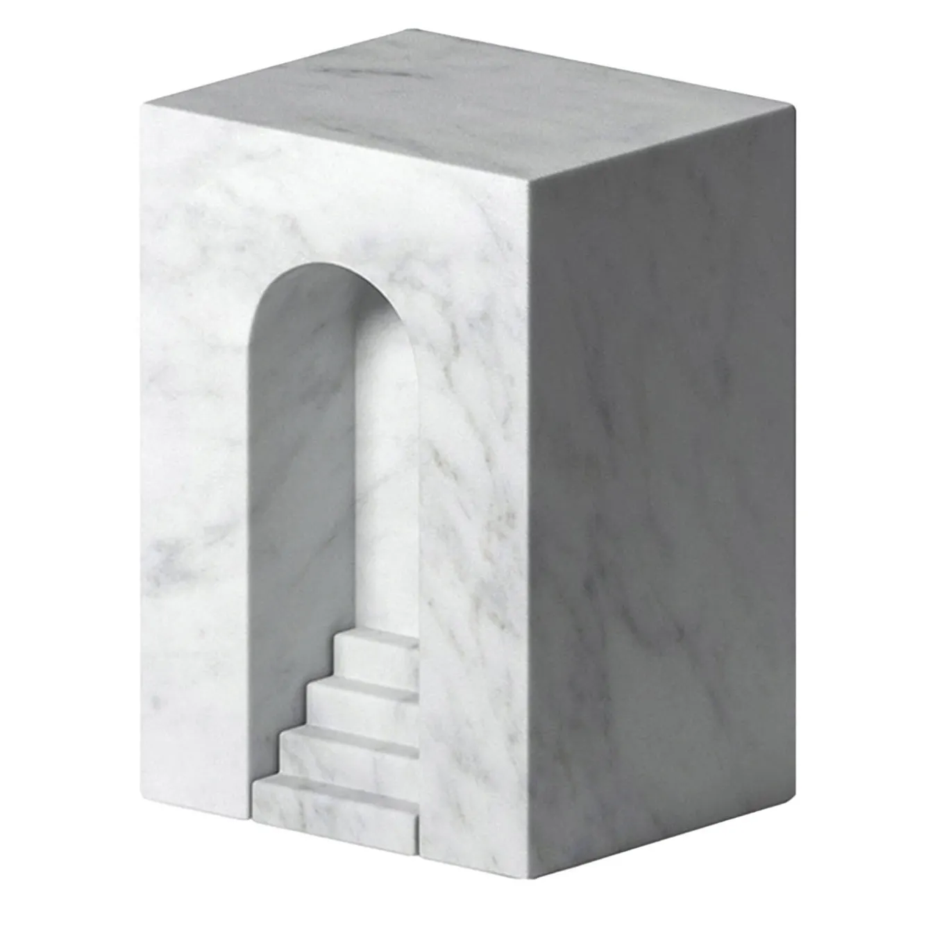 The Village - Utopia Scultura in bianco di Carrara di Elisa Ossino