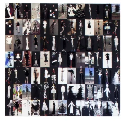 Tipe Umane Ricamo in bianco e nero