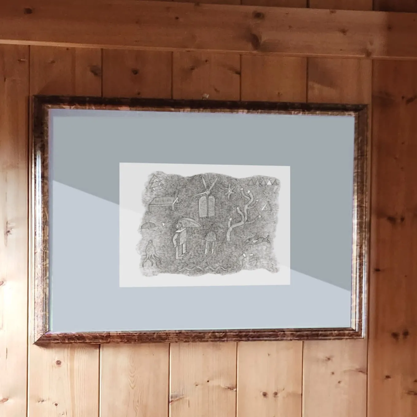 Tonsurton - Disegno a penna su carta