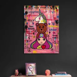 Totem magico dipinto