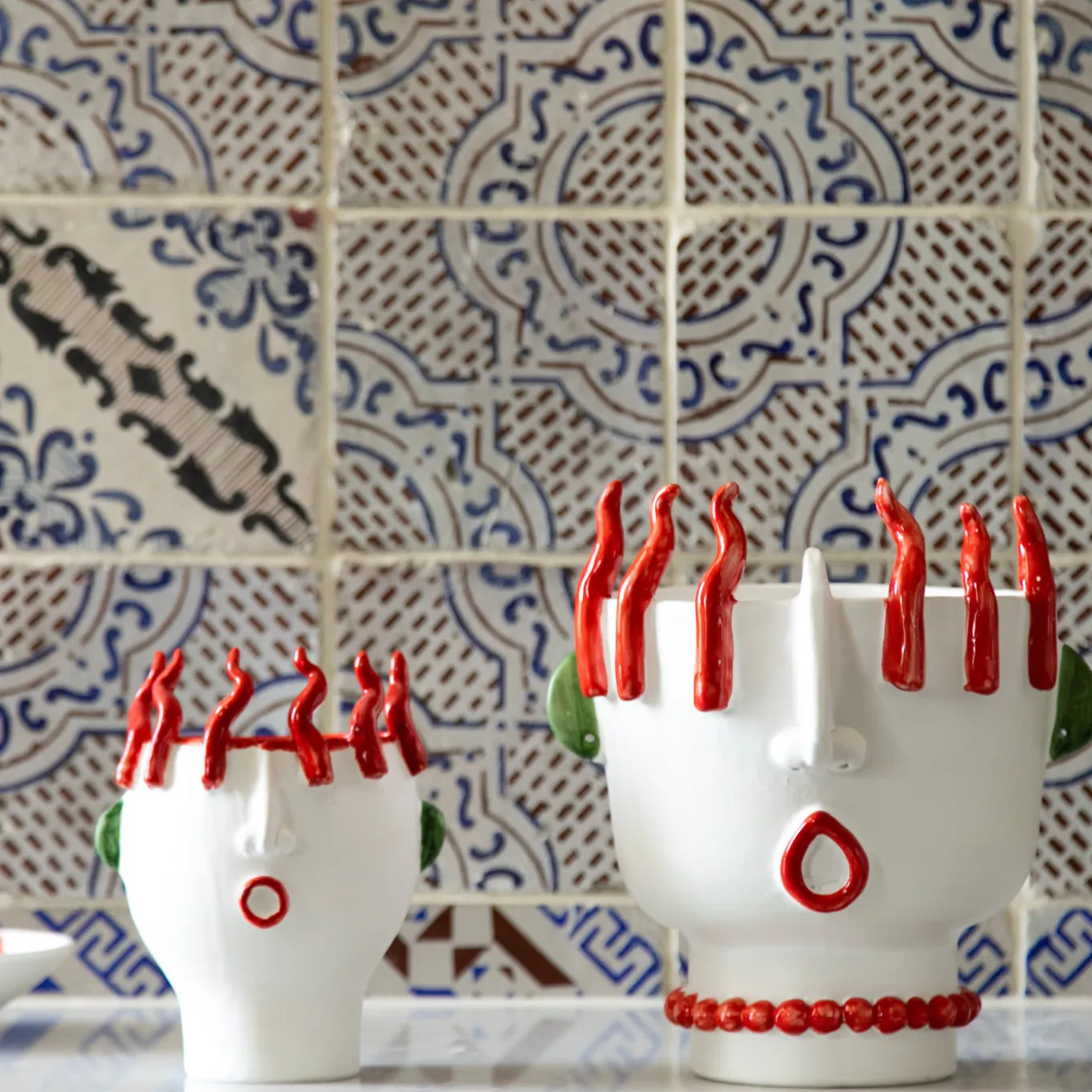 Totuccio Venditore ambulante di peperoni Vaso di testa