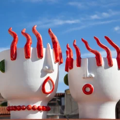 Totuccio Venditore ambulante di peperoni Vaso di testa