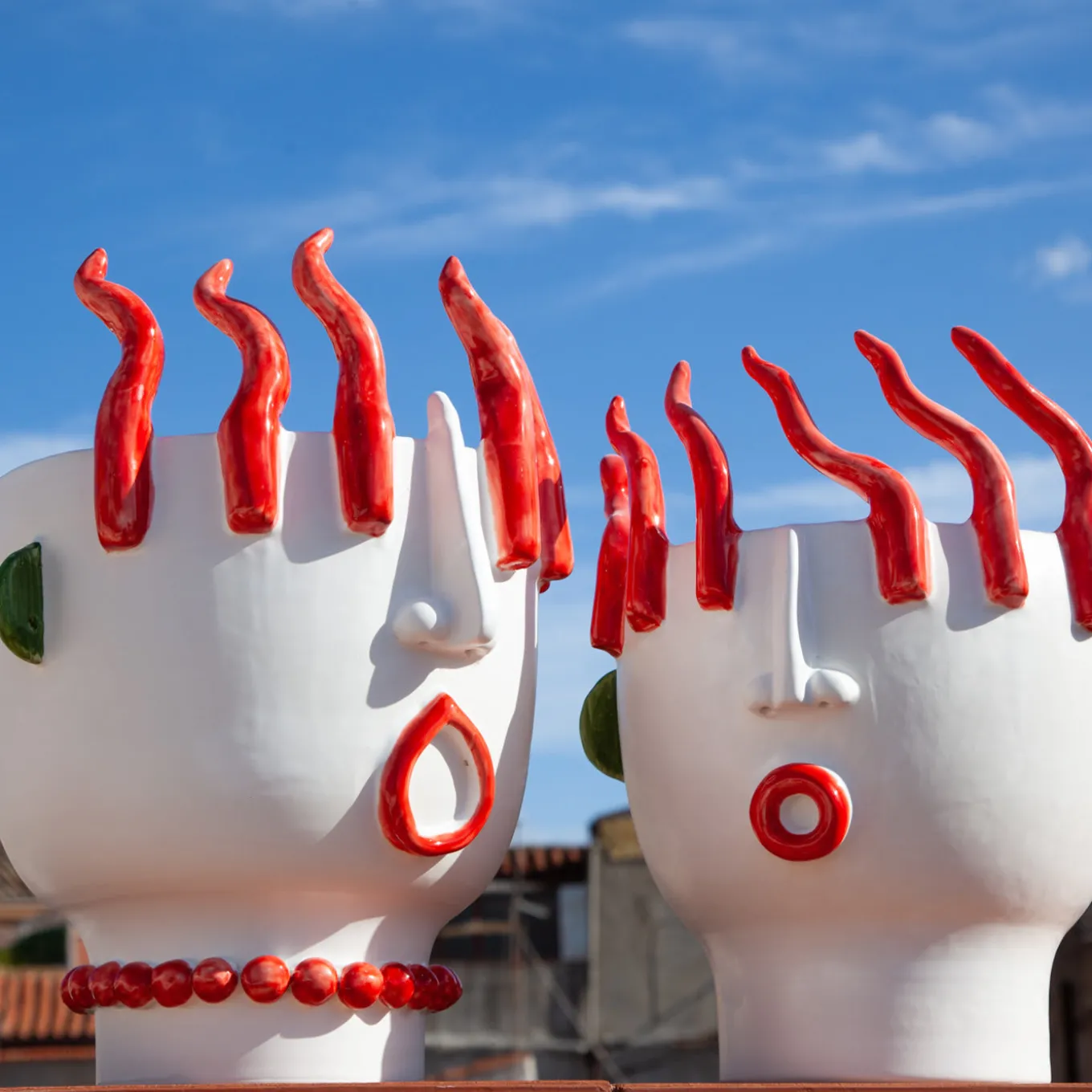 Totuccio Venditore ambulante di peperoni Vaso di testa