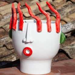 Totuccio Venditore ambulante di peperoni Vaso di testa