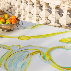 Tovaglia bianca a flusso luminoso