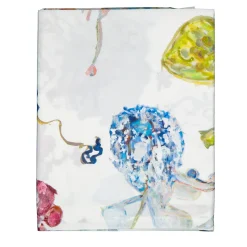 Tovaglia bianca a motivi policromi Filicudi