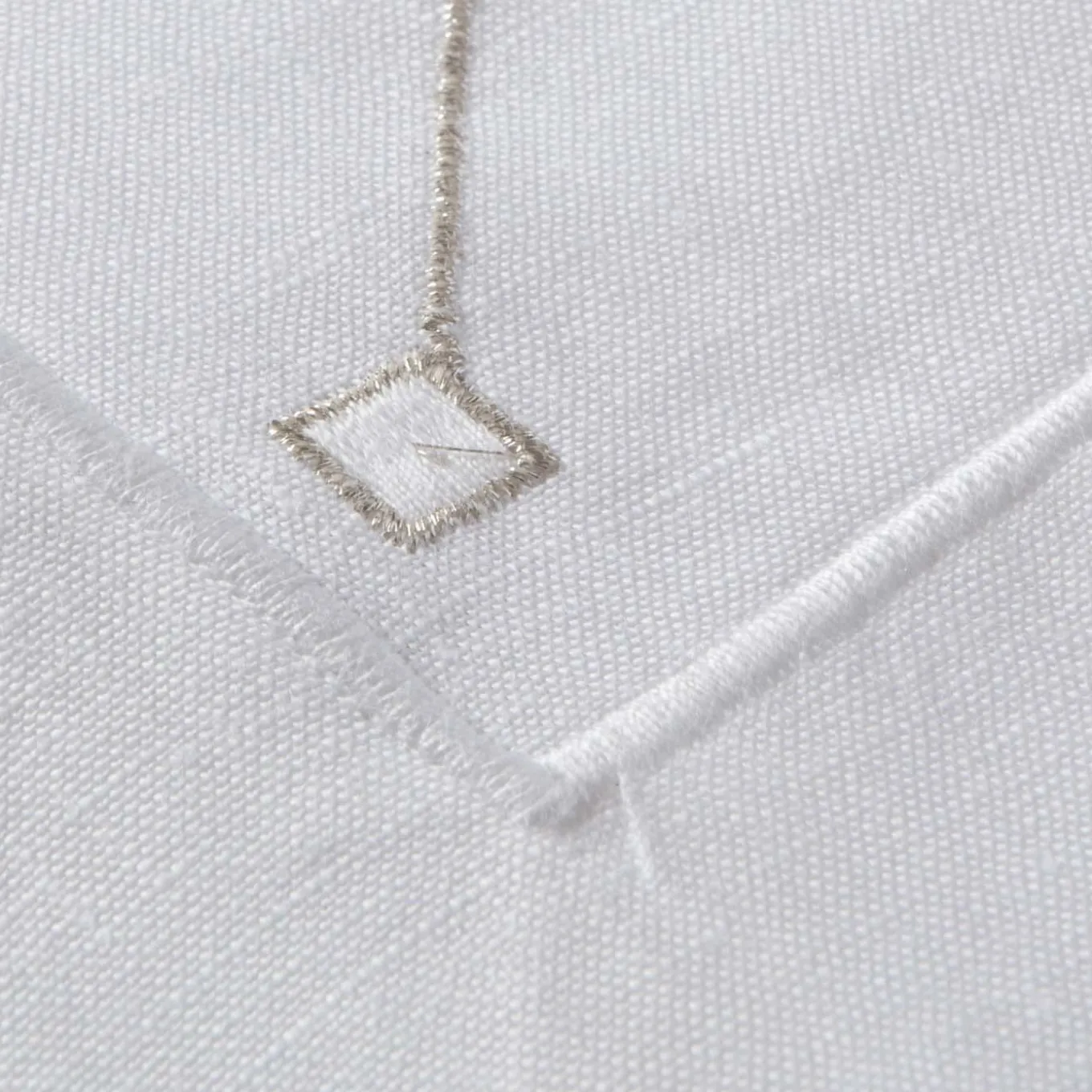 Tovaglia di lino a diamante