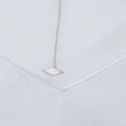 Tovaglia di lino a diamante