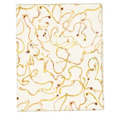 Tovaglia Gocce di Luce bianca e arancione