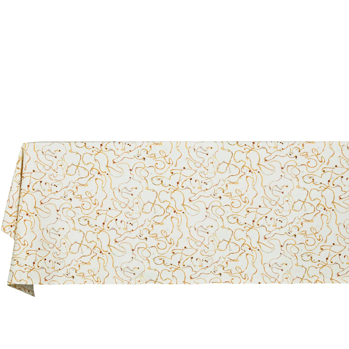 Tovaglia Gocce di Luce bianca e arancione