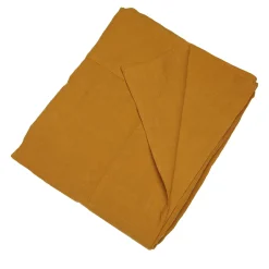 Tovaglia grande senape con bordo