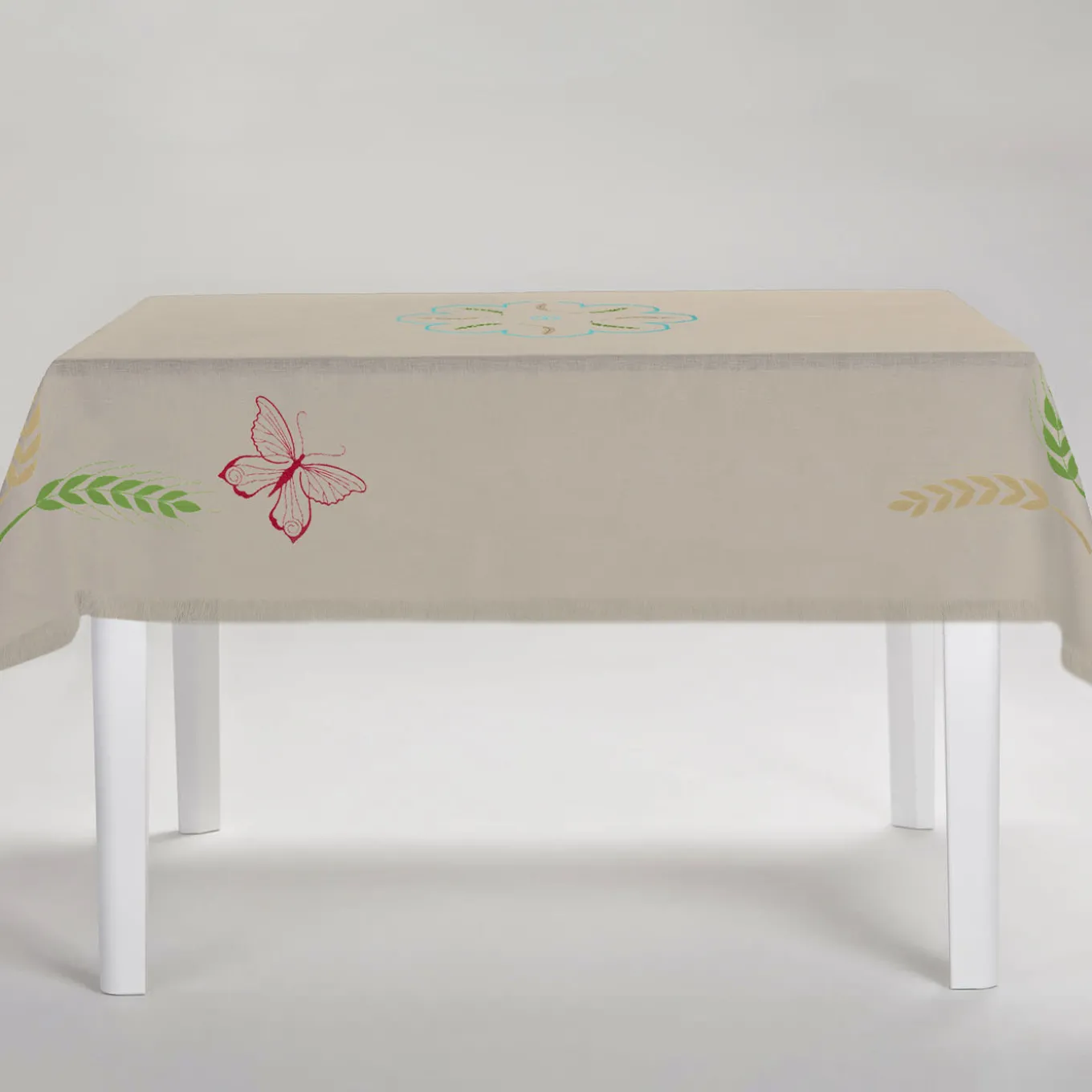 Tovaglia Grano Multicolore Rettangolare Taupe