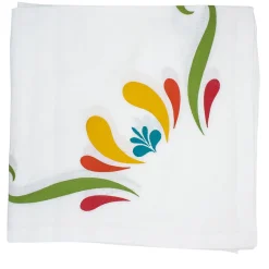 Tovaglia rettangolare in maiolica policroma