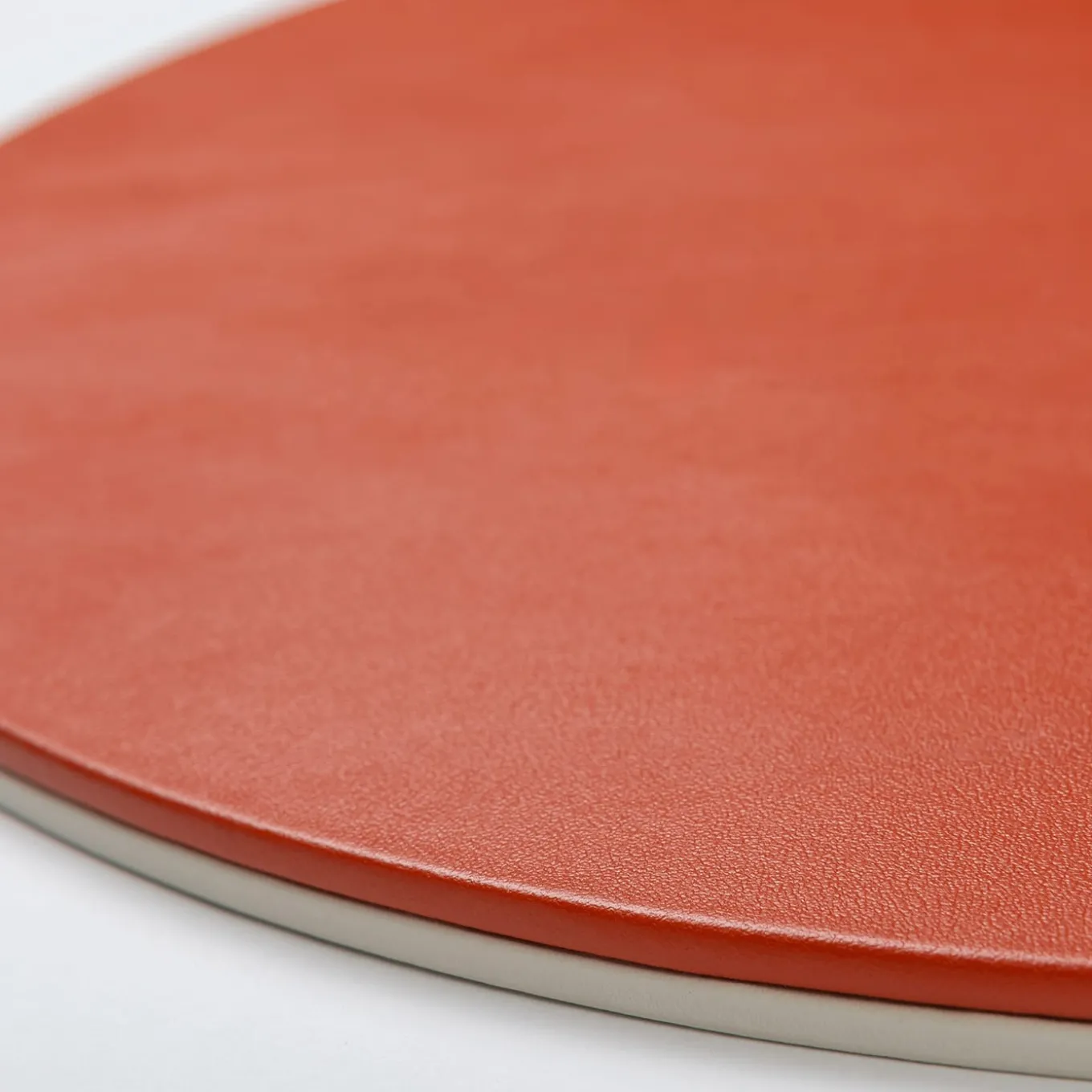 Tovaglietta ovale Mondrian Spritz Arancione e Bianco Luna