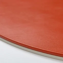 Tovaglietta ovale Mondrian Spritz Arancione e Bianco Luna