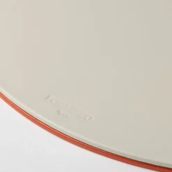 Tovaglietta ovale Mondrian Spritz Arancione e Bianco Luna