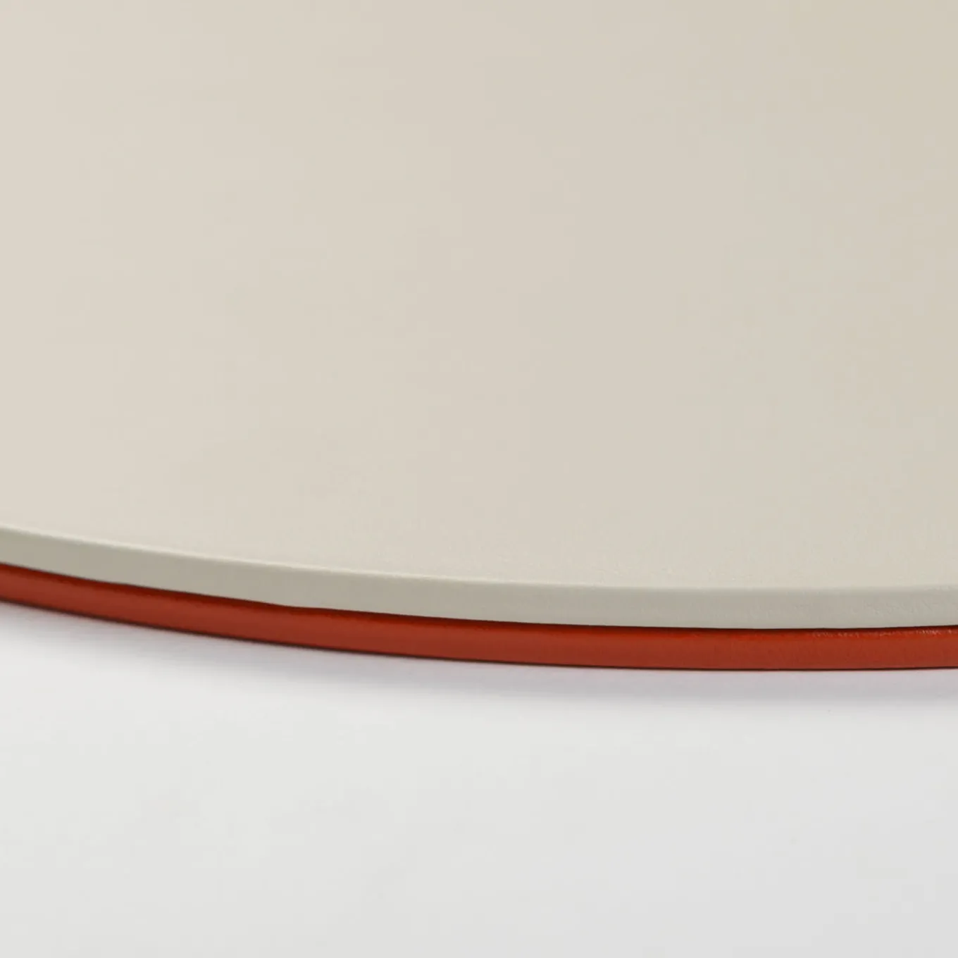 Tovaglietta ovale Mondrian Spritz Arancione e Bianco Luna