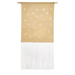 Trazos I Arazzo giallo ricamato #1