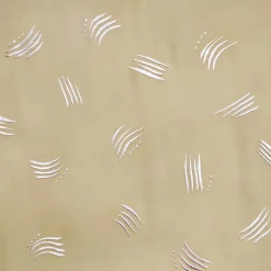 Trazos I Arazzo giallo ricamato #1