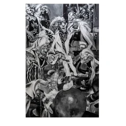 Trickynauta Da un'uscita all'altra Pittura acrilica su tela