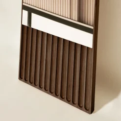 Tutto Sesto Specchio rotondo in frassino marrone