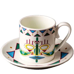 Ulundu Set di 6 tazze da caffè con piattino