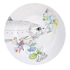 Un piatto per la cena con la trota di Ode To The Woods