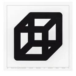 Undici, Cubo Serigrafia di Enzo Mari