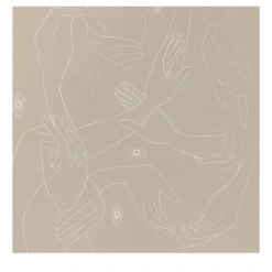 Uno, Nessuno Beige Carta da parati morbida