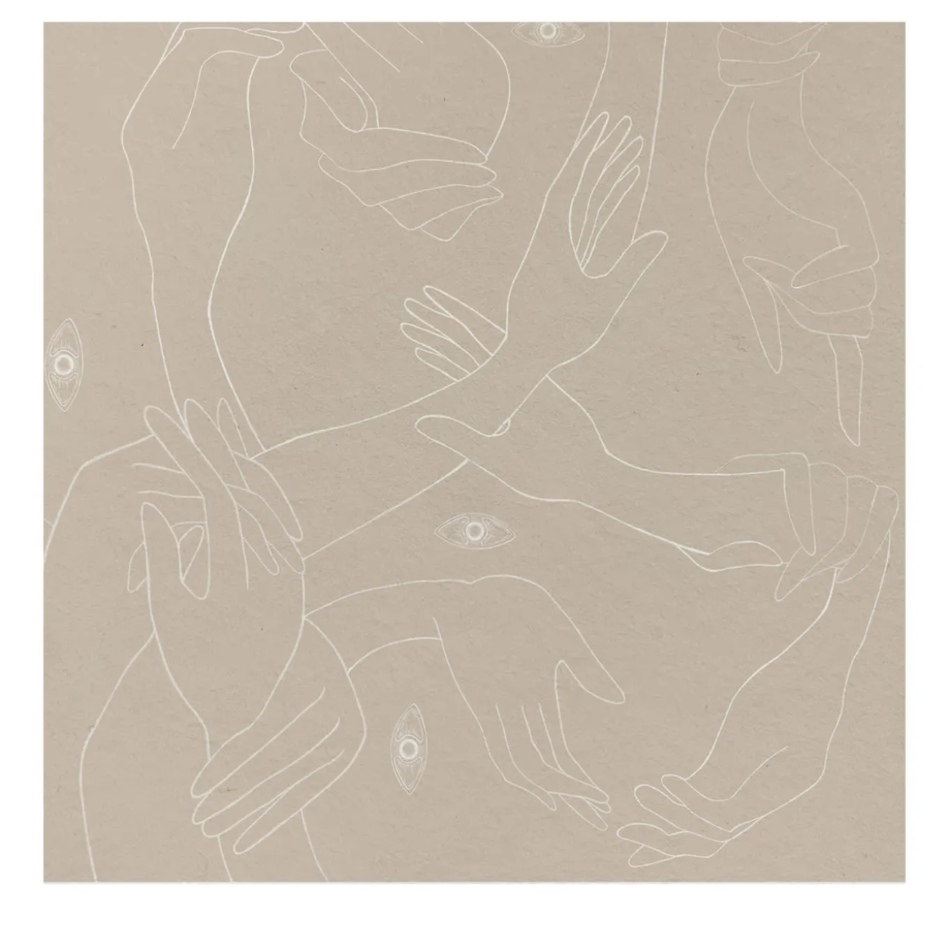 Uno, Nessuno Beige Carta da parati morbida