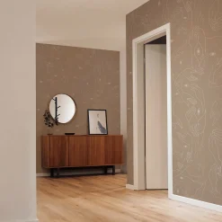 Uno, Nessuno Beige Carta da parati morbida