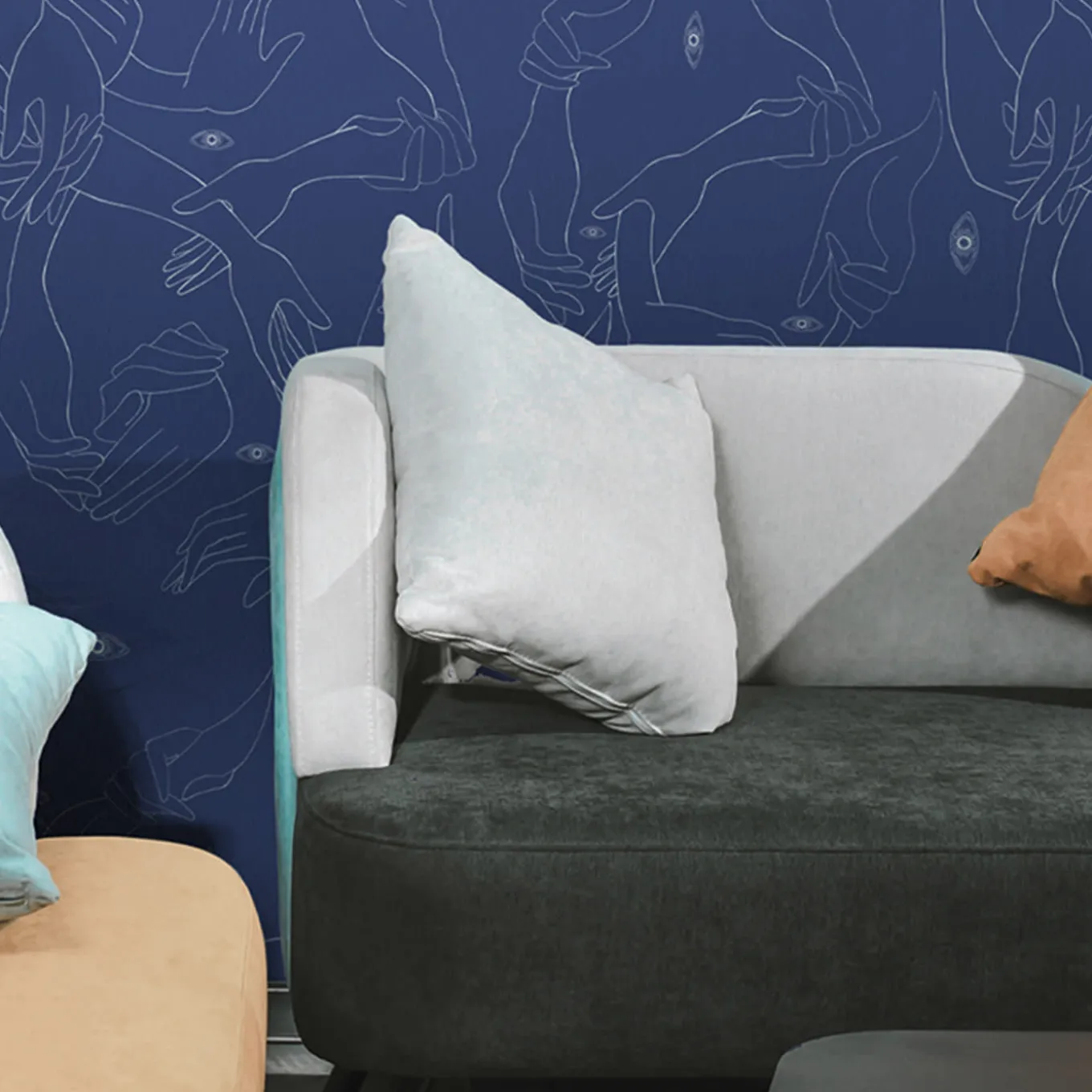 Uno, Nessuno Carta da parati azzurra