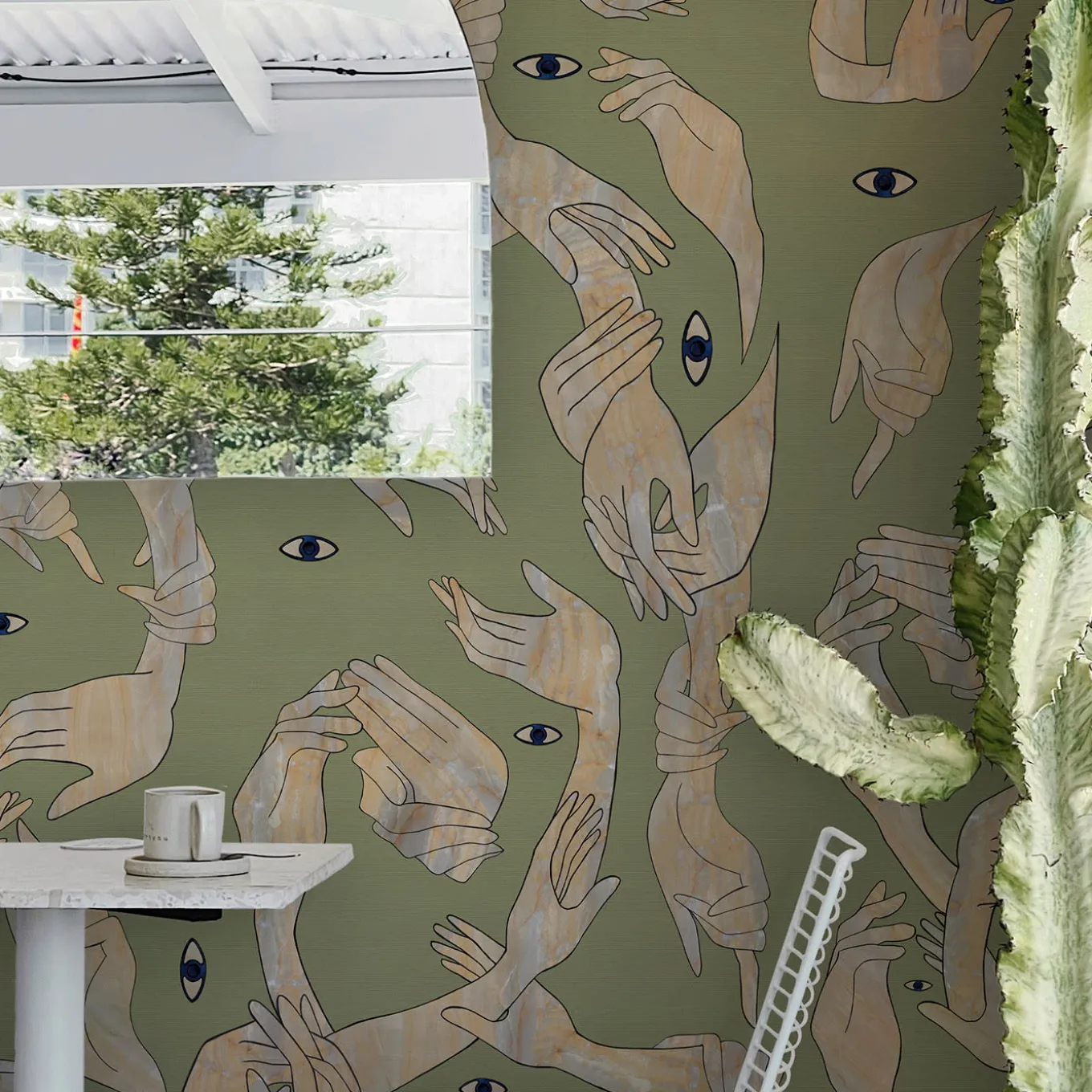 Uno, Nessuno Verde Prato Carta da parati