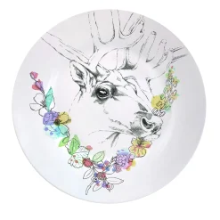 Un'ode al bosco Piatto da cena Caribù