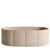 Vasca da bagno Oval Beige in marmo Sartoriale di Federico Peri