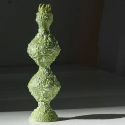 Vaso a bocciolo verde strutturato Reginetta