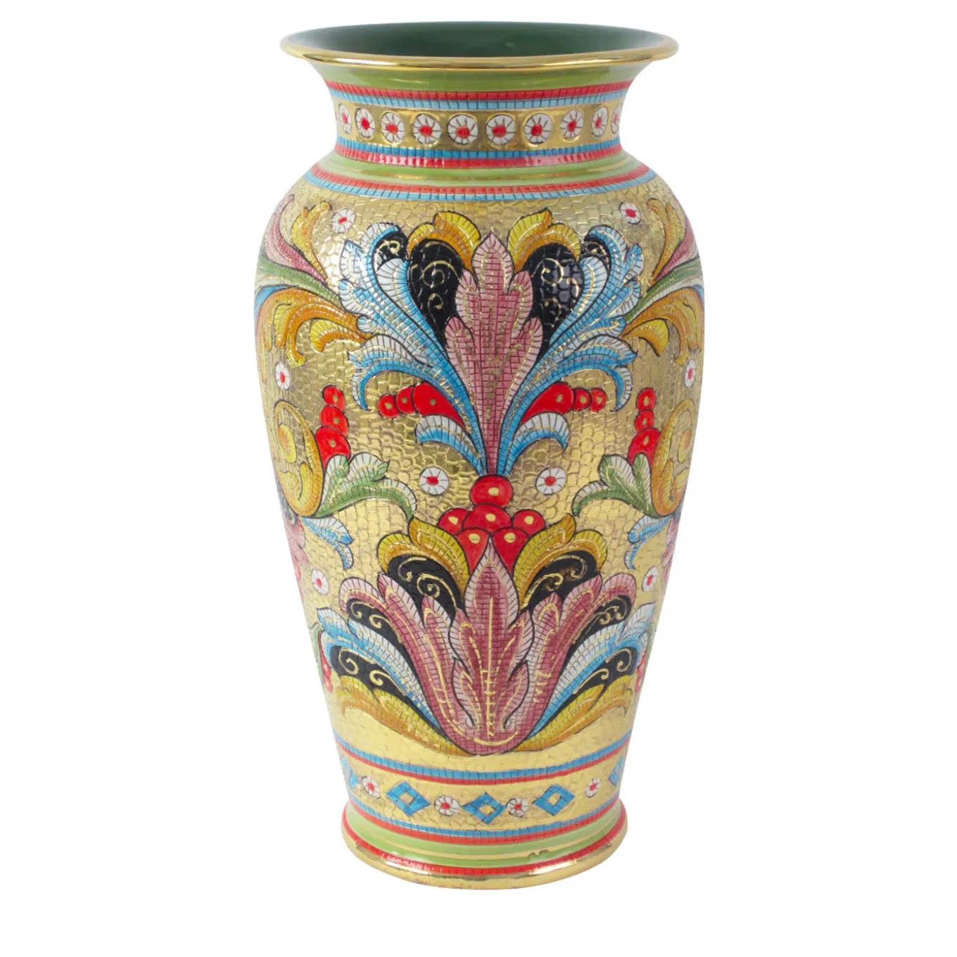 Vaso a mosaico d'oro
