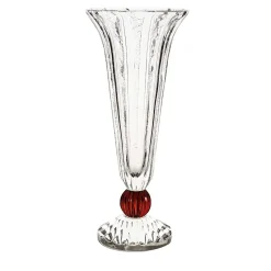 Vaso a sfera rosso venato Ginostra