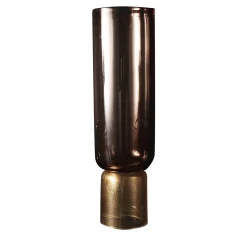 Vaso alto Giano in ametista e oro