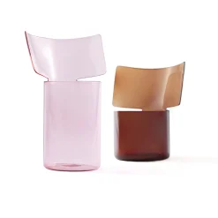 Vaso alto rosa Riflessi