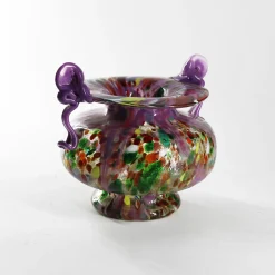 Vaso Anfora in Vetro di Murano Orchidea