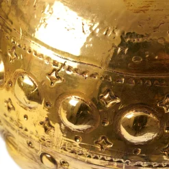 Vaso Astra in ceramica oro di Gabriele Mengoni