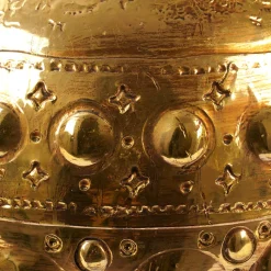 Vaso Astra in ceramica oro di Gabriele Mengoni