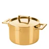 Vaso Attiva Gold 24 cm con coperchio