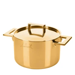 Vaso Attiva Gold 24 cm con coperchio